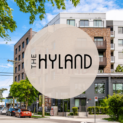 Exterior of The Hyland.